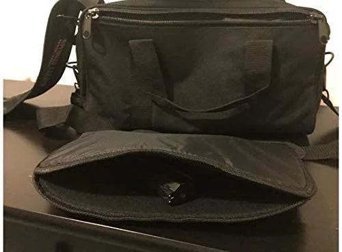 USA GunClub Range Bag with Removable Hook & Loop Dividers, Black, Medium