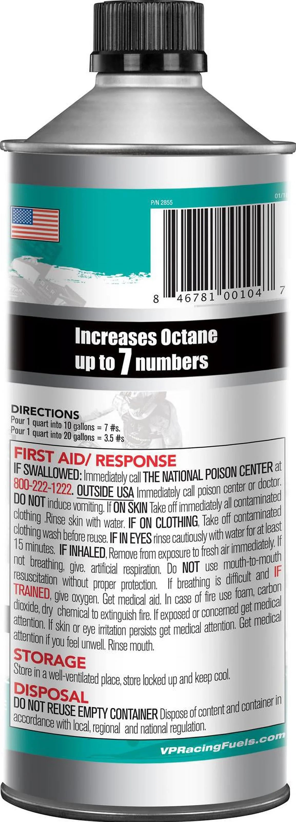 VP Racing Octanium Octane Unleaded 32 oz - Treats 10 gallons fuel 29505