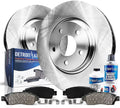 Detroit Axle - Rear Brake Kit 2003-2011 Ford Crown Victoria Mercury Grand Marquis, 2003-2004 Mercury Marauder Brake Rotors and Ceramic Brakes Pads Replacement: 11.61" Rotors
