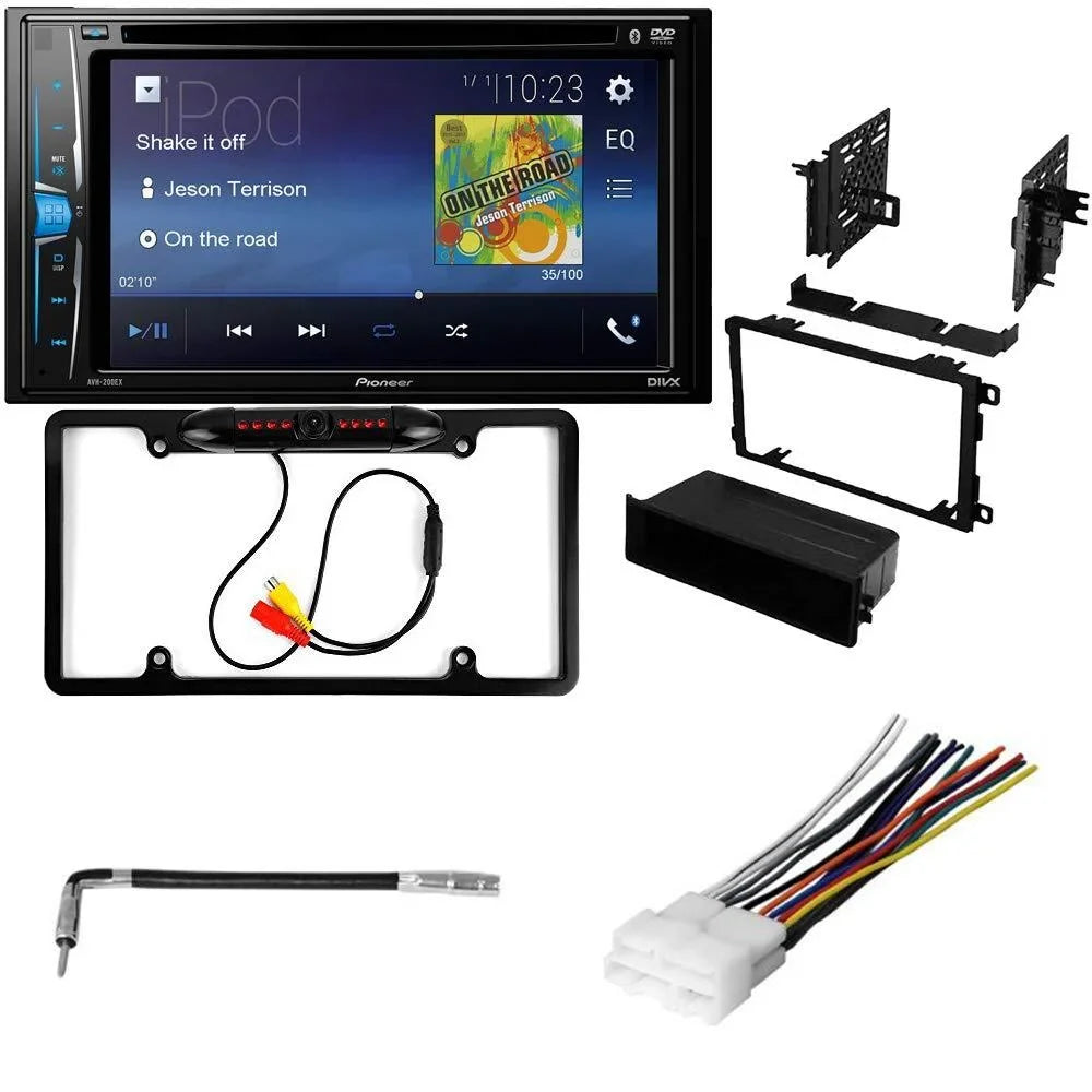 KIT771 Bundle with Pioneer Multimedia DVD Car Stereo and Installation Kit - 1990-1992 Cadillac Fleetwood Brougham / Bluetooth DVD Touchscreen Radio - Backup Camera, 2 Din Dash Kit