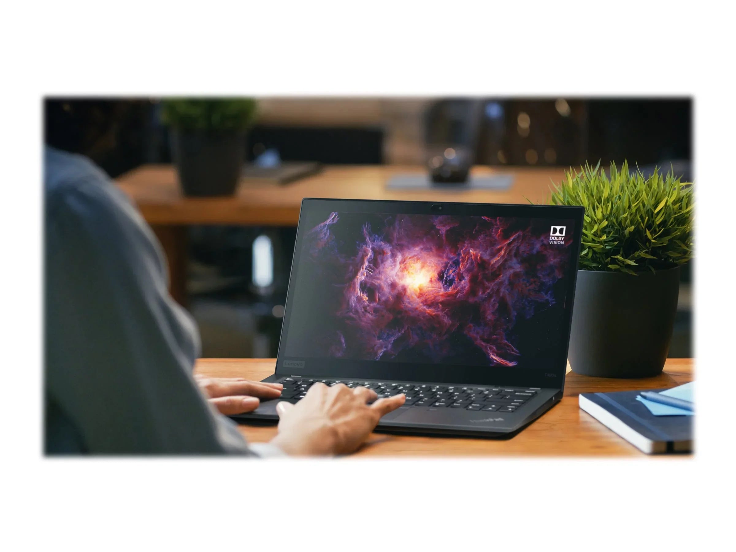 Lenovo ThinkPad T490s 20NX - Intel Core i5 8365U / 1.6 GHz - vPro - Win 10 Pro 64-bit - UHD Graphics - 8 GB RAM - 256 GB SSD TCG Opal Encryption 2, NVMe - 14" IPS touchscreen 1920 x 1080 (Full HD) - Wi-Fi 5 - black - kbd: US