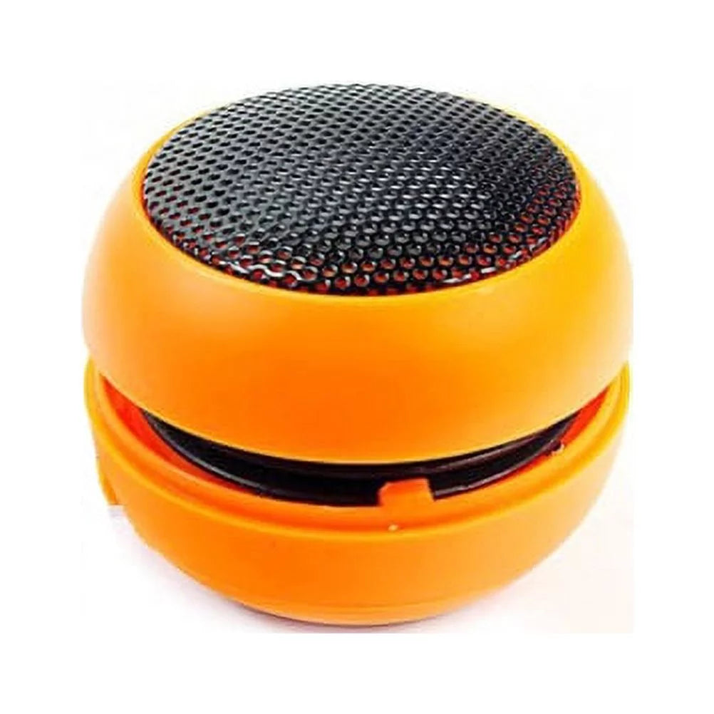 Wired Portable Universal Loud Speaker Orange Multimedia Audio System Rechargeable Motorola Droid Turbo 2 - OnePlus 6 - Samsung Galaxy Tab S3 9.7 S2 NOOK 8.0 (SM-T710)