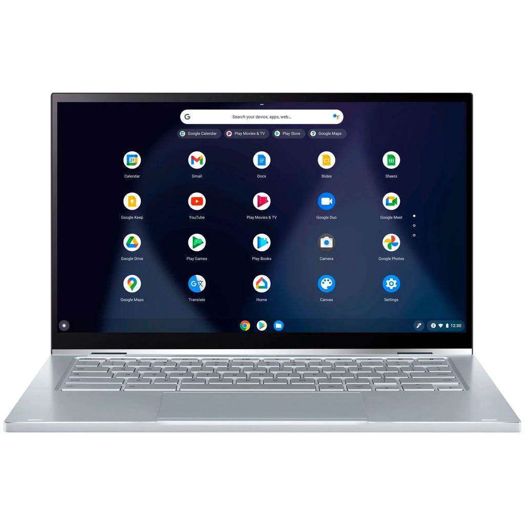 ASUS Chromebook Flip C433 14 2-in-1 Business Laptop 14" FHD IPS Touchscreen Intel Core M3-8100Y Processor 8GB DDR4 64GB eMMC + 256GB SD Card Intel UHD Graphics 615 USB-C Webcam Chrome OS Silver