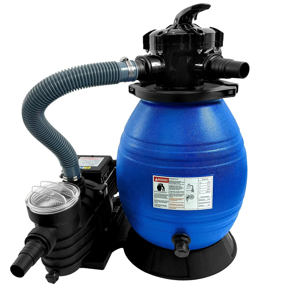 PRIJESSE 13" Pool Sand Filter 3/4HP Sand Filter Swimming Pool Pump Above Ground Pool