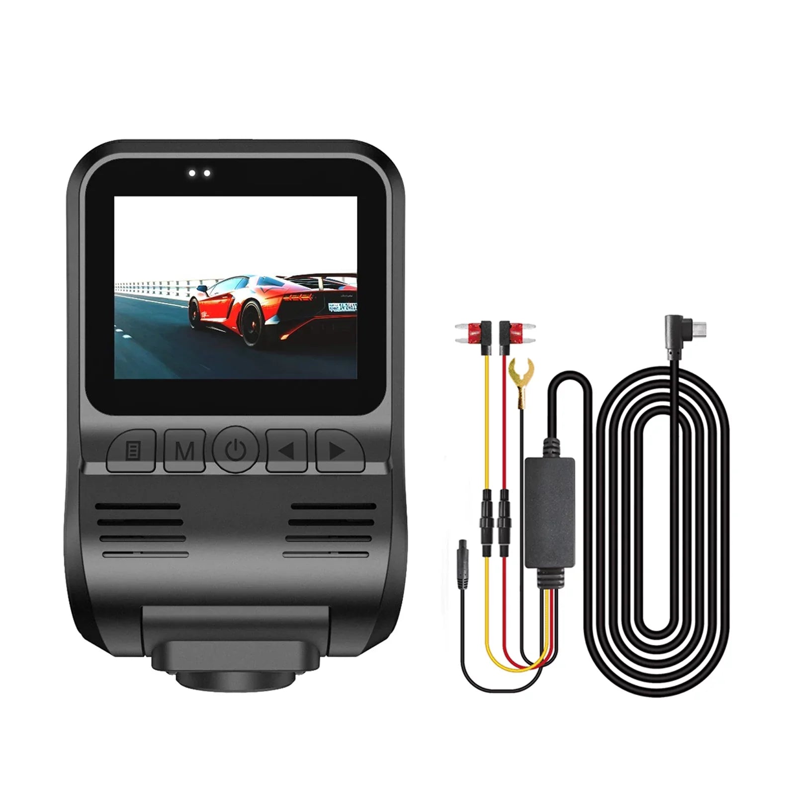 Tomshoo Dash Cam 1080P Front and 720P Rear Dual Recording DVR, Hidden Camera, Loop Recording Dash Camera Shaking Driving Recorder