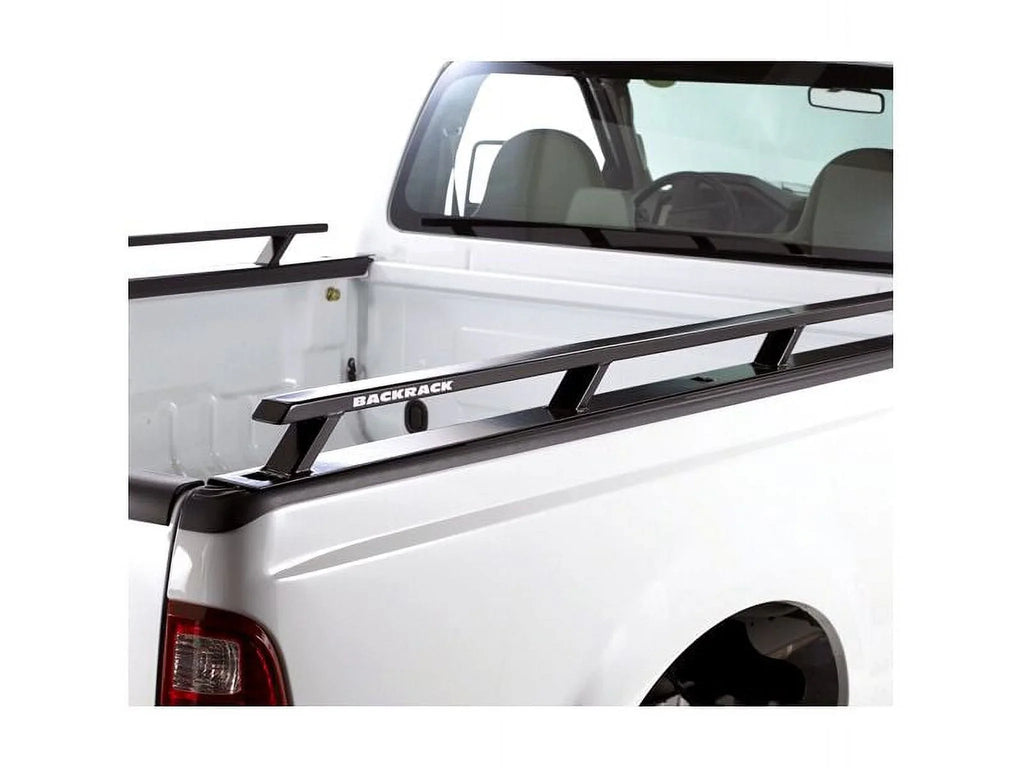 BACKRACK by RealTruck Side Rails to use w/ Standard Bed | Black, No Drill | 65509 | with 2017-2020 Ford F-250/F-350 6.5' Bed