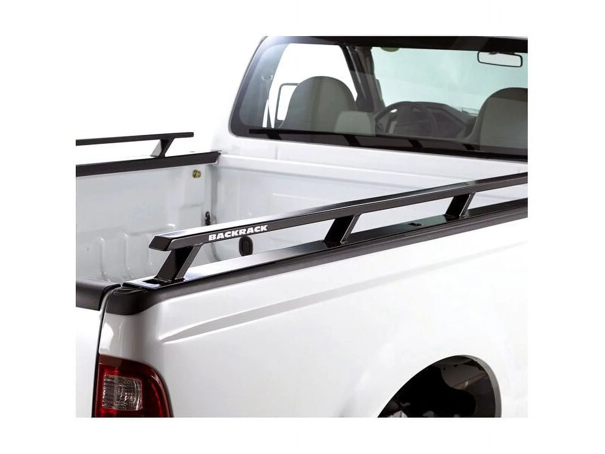 BACKRACK by RealTruck Side Rails to use w/ Standard Bed | Black, No Drill | 65509 | with 2017-2020 Ford F-250/F-350 6.5' Bed