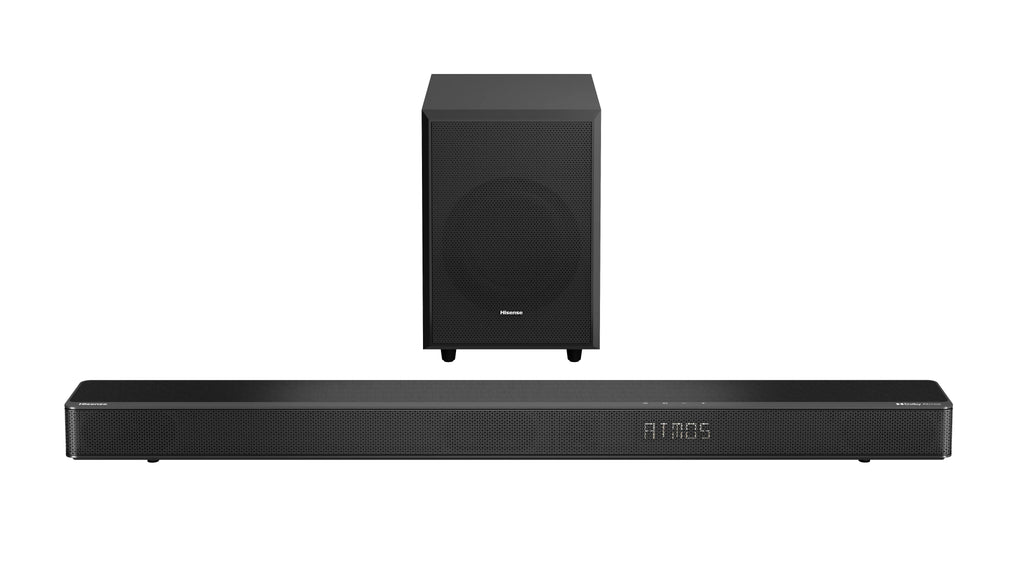 Restored Hisense 3.1.2 Ch 360W Soundbar with Wireless Subwoofer* and Dolby Atmos (AX3120G) (Refurbished)