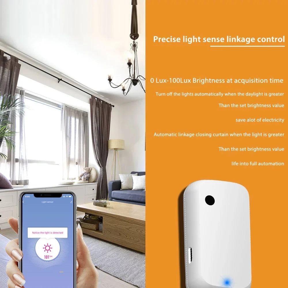 Andoer Sensor Illumination Sensor Linkage Control Brightness Sensor Work with Device with Home