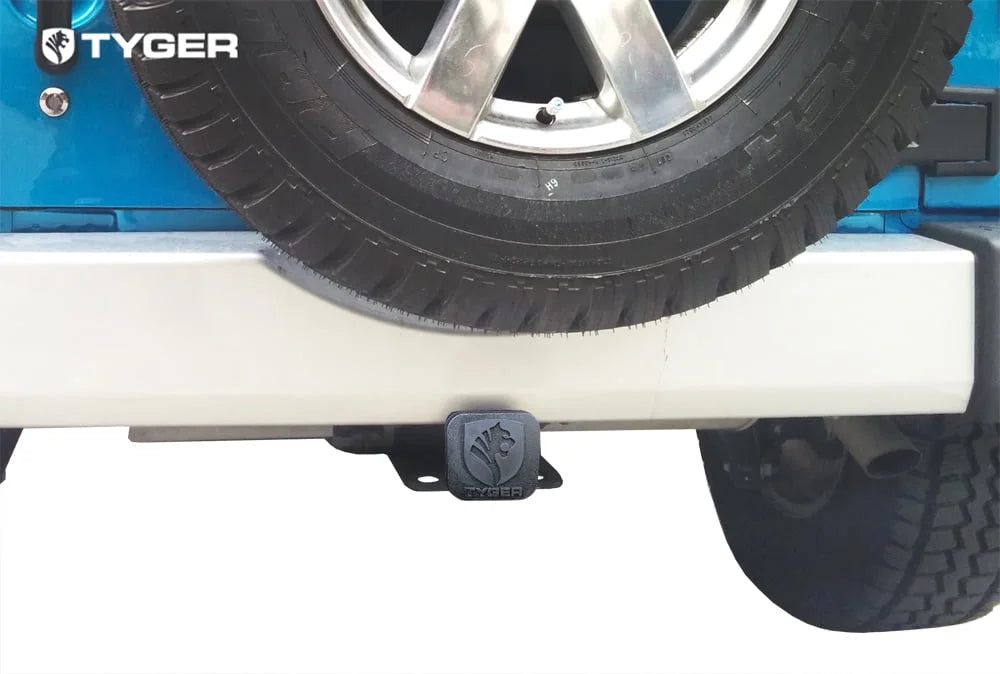 Tyger Auto TG-HC2J001B Hitch & Coating Kit with 2007-2018 Jeep Wrangler JK 2 Door & 4 Door Unlimited Factory Style 2 inch Rear Receiver Hitch Tow Towing Trailer Hitch