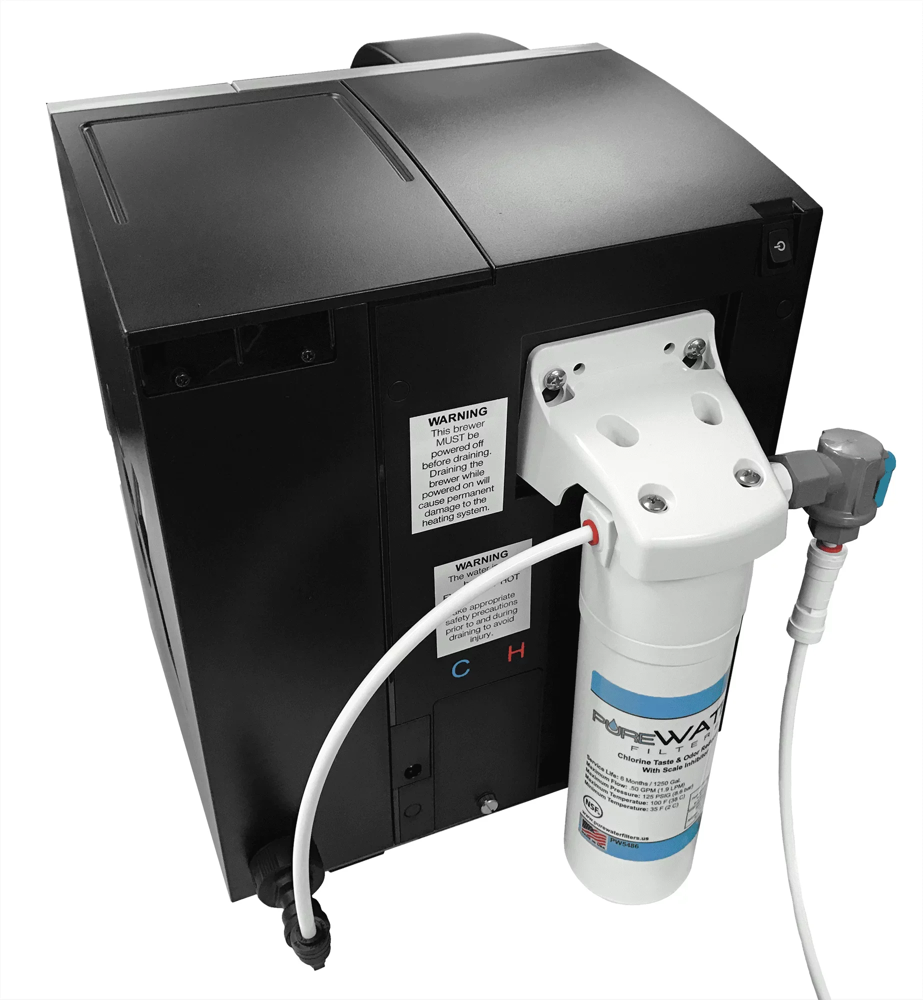 Keurig KQ8A Water Filter System Direct Water Line Plumb Kit Hookup For Models B150P, K150P, K155P, K2500, K3000, K3000SE, B3000, B3000SE, K3500, K4000