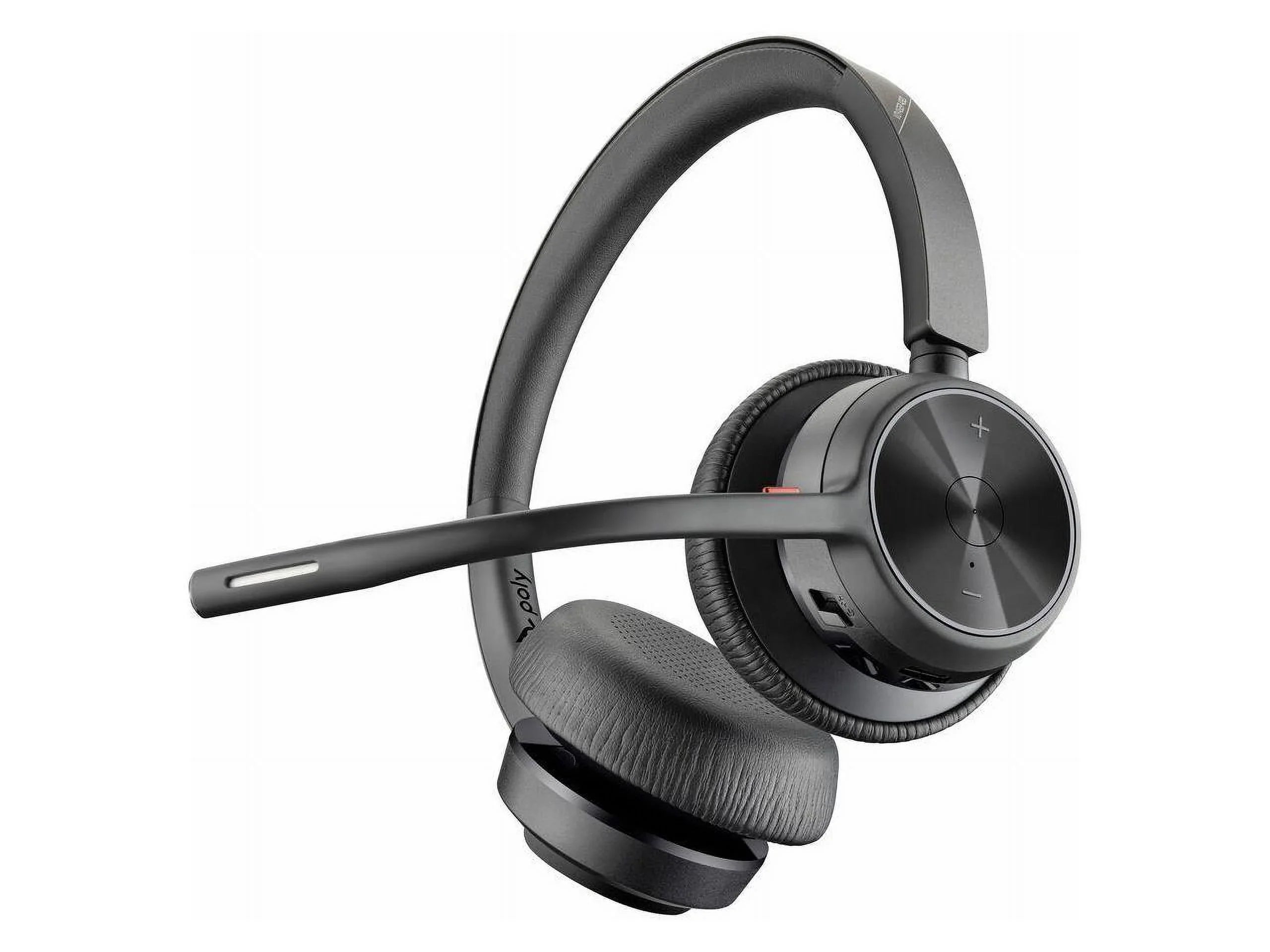 Poly VOYAGER 4300 UC 4320 Headset - Stereo - USB Type A - Wired/Wireless - Bluetooth - 164 ft - 20 Hz - 20 kHz - Over-the-head - Binaural - Ear-cup - 4.92 ft Cable - Noise Cancelling MicrophoneTAA ...