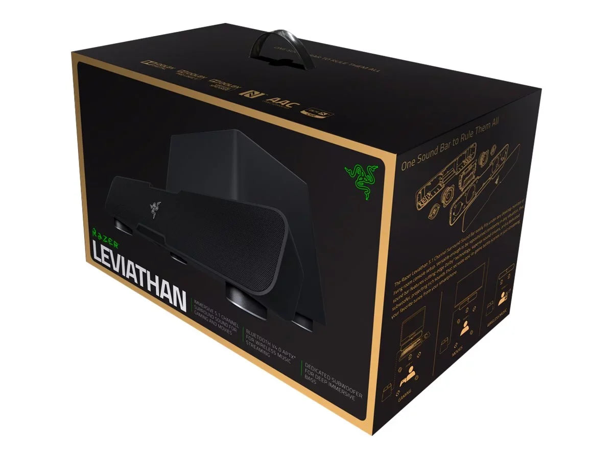 Razer Leviathan PC Gaming and Music Sound Bar - Dolby 5.1 Surround Sound