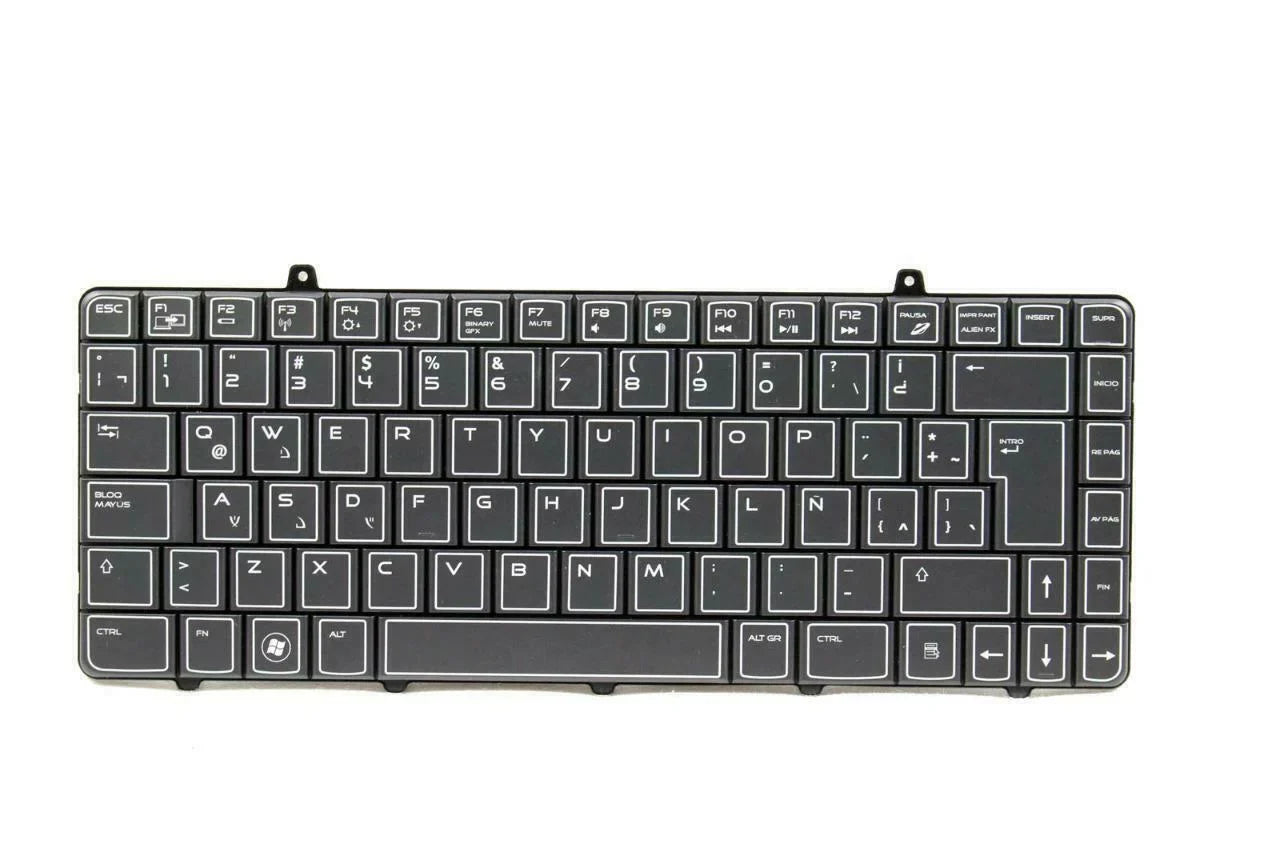 Pre-Owned Dell Alienware M11X Spanish-Latin PK130BB1A16 Laptop Keyboard DN229 - Like New
