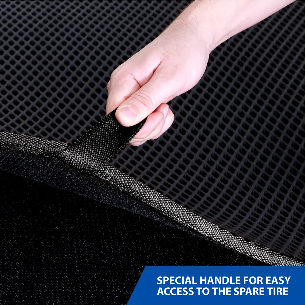 Goodyear Custom Fit Cargo Mat Liner Jeep Cherokee 2018-2023 - Heavy Duty Trunk Liner, Dimond Shape, Luggage with Waterproof, Liquid & Dirt Trapping Technology - Anti-Slip Cargo Liner-GY004560