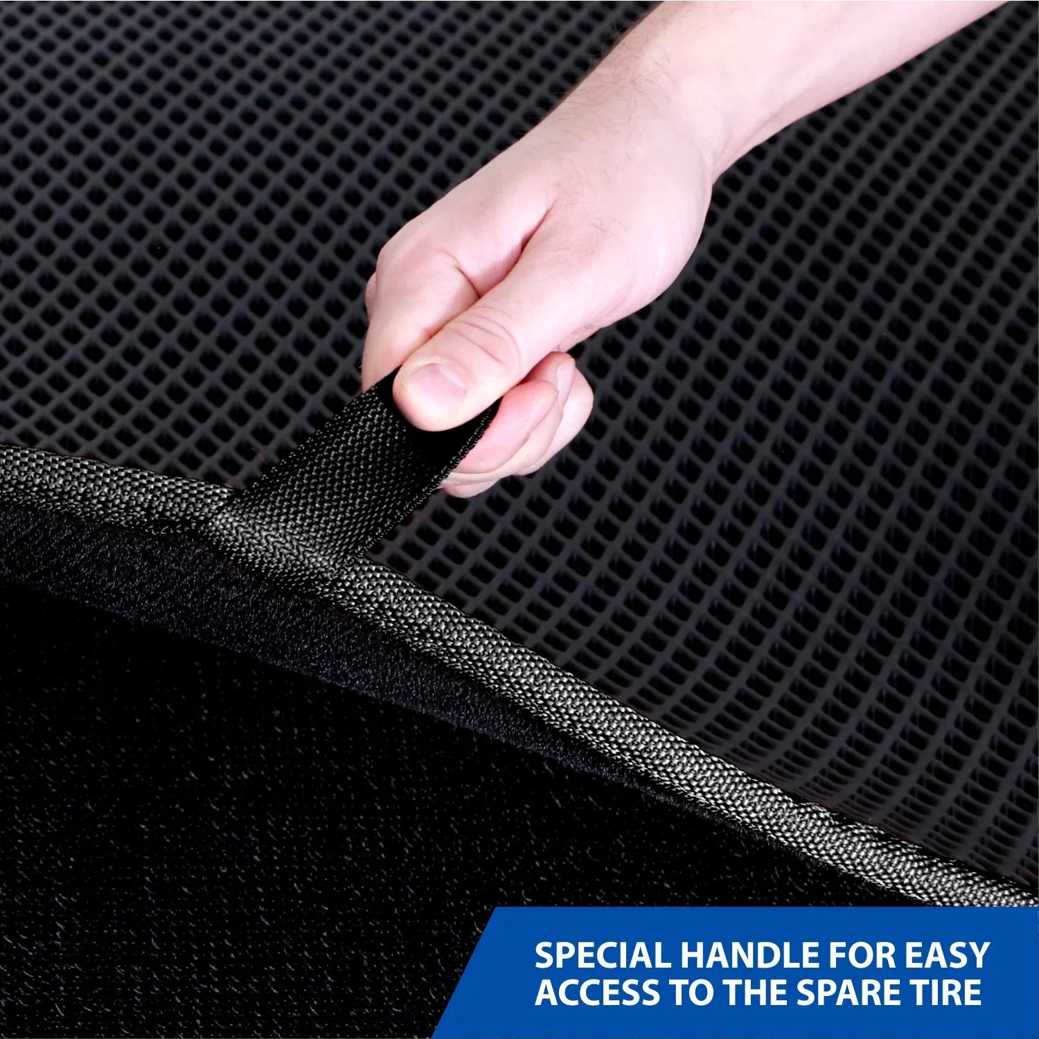 Goodyear Custom Fit Cargo Mat Liner Jeep Cherokee 2018-2023 - Heavy Duty Trunk Liner, Dimond Shape, Luggage with Waterproof, Liquid & Dirt Trapping Technology - Anti-Slip Cargo Liner-GY004560