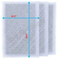 RAYAIR SUPPLY 24x31 Replacement Filter Pads with MicroPower Guard Air Cleaner (3 Pack) WHITE