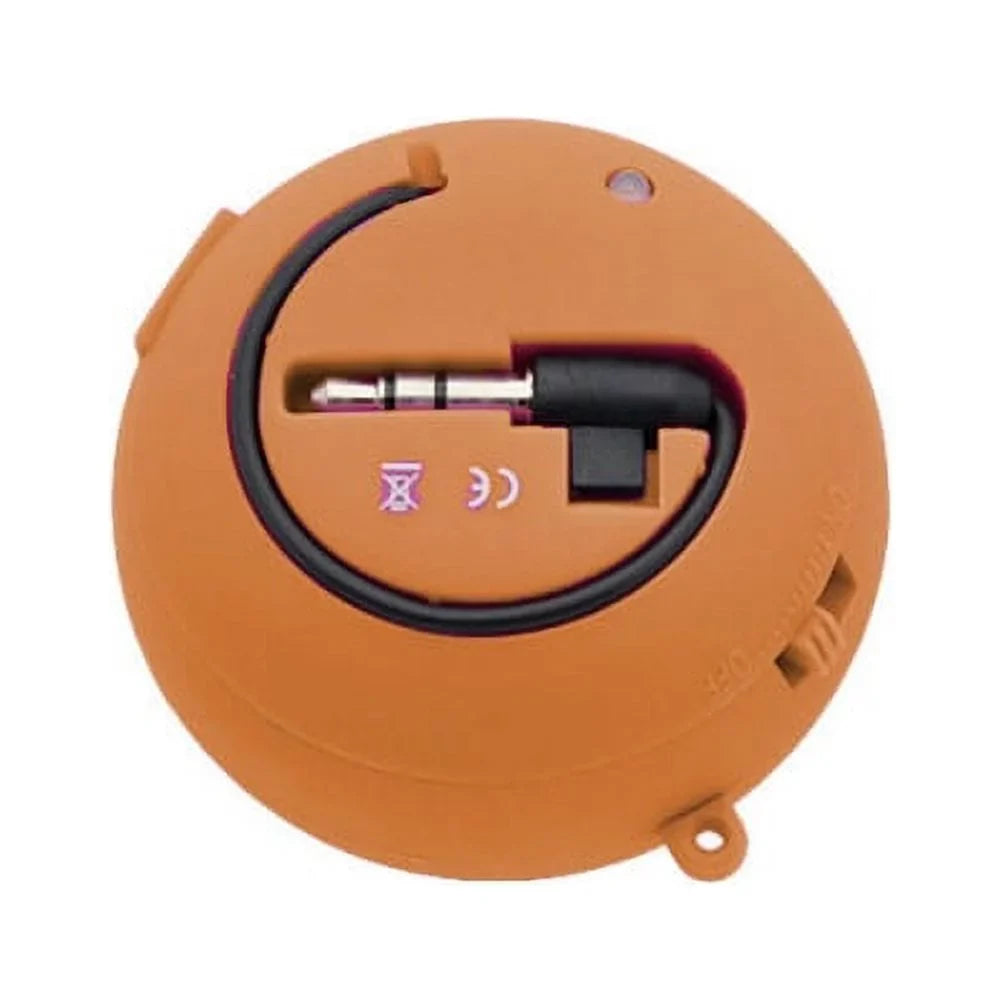 Wired Portable Universal Loud Speaker Orange Multimedia Audio System Rechargeable Motorola Droid Turbo 2 - OnePlus 6 - Samsung Galaxy Tab S3 9.7 S2 NOOK 8.0 (SM-T710)