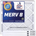 Filter King 12x32x1 Air Filter | 4-PACK | MERV 8 HVAC Pleated A/C Furnace Filters | MADE IN USA | Actual Size: 12 x 32 x .75"