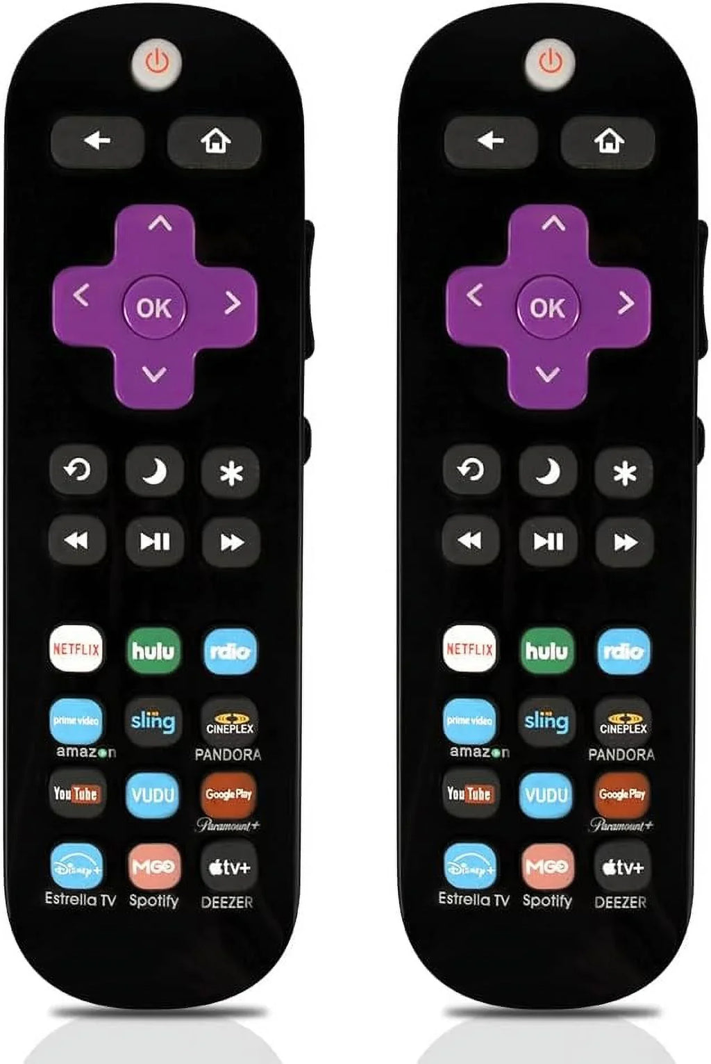 Pack of 2 Universal Replace Remote Applicable TCL Roku TV/Hisense TV/Onn TV/Philips TV/Sharp TV/Westinghouse