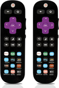 Pack of 2 Universal Replace Remote Applicable TCL Roku TV/Hisense TV/Onn TV/Philips TV/Sharp TV/Westinghouse