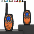 Two Way Radios Adults, FRS Walkie Talkie Long Range /Hands Free Walki Talki with Noise Cancelling Women Kids Camping Hiking Cruise Ship (Orange 2 in 1)