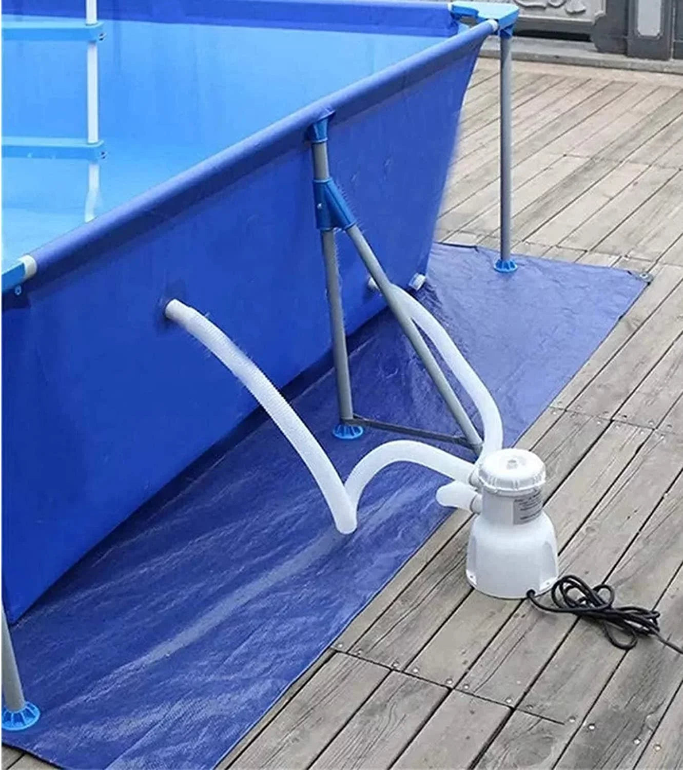 INTSUPERMAI Electric Swimming Pool Filter Pump Water Cleaning Tool Above Ground Pools