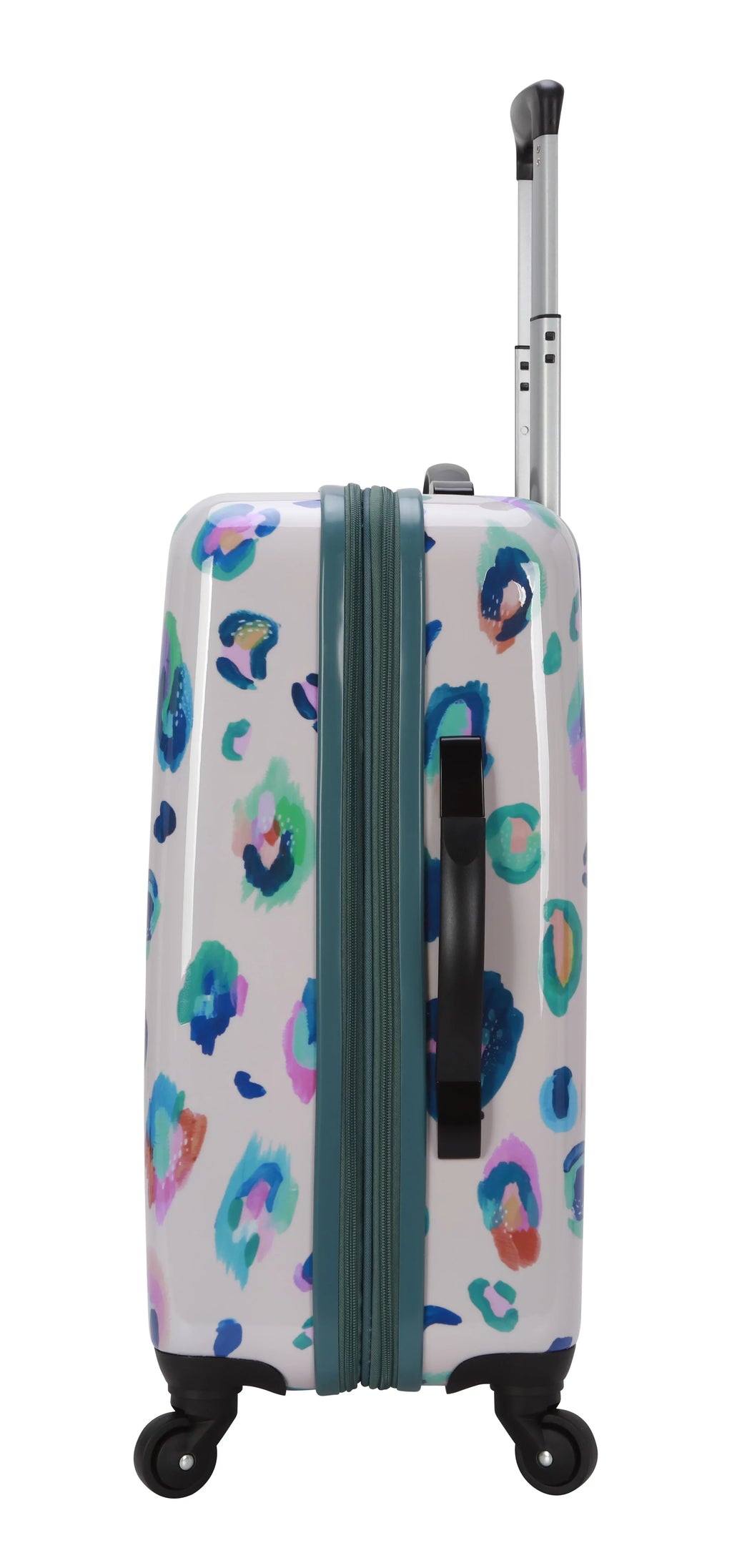 EttaVee Wild Child Leopard 21" Hardside Luggage, Cream Leopard Print