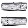 Brock Aftermarket Replacement Driver Left Passenger Right Door Mirror Turn Signal Light Set With 2015-2021 RAM Promaster City