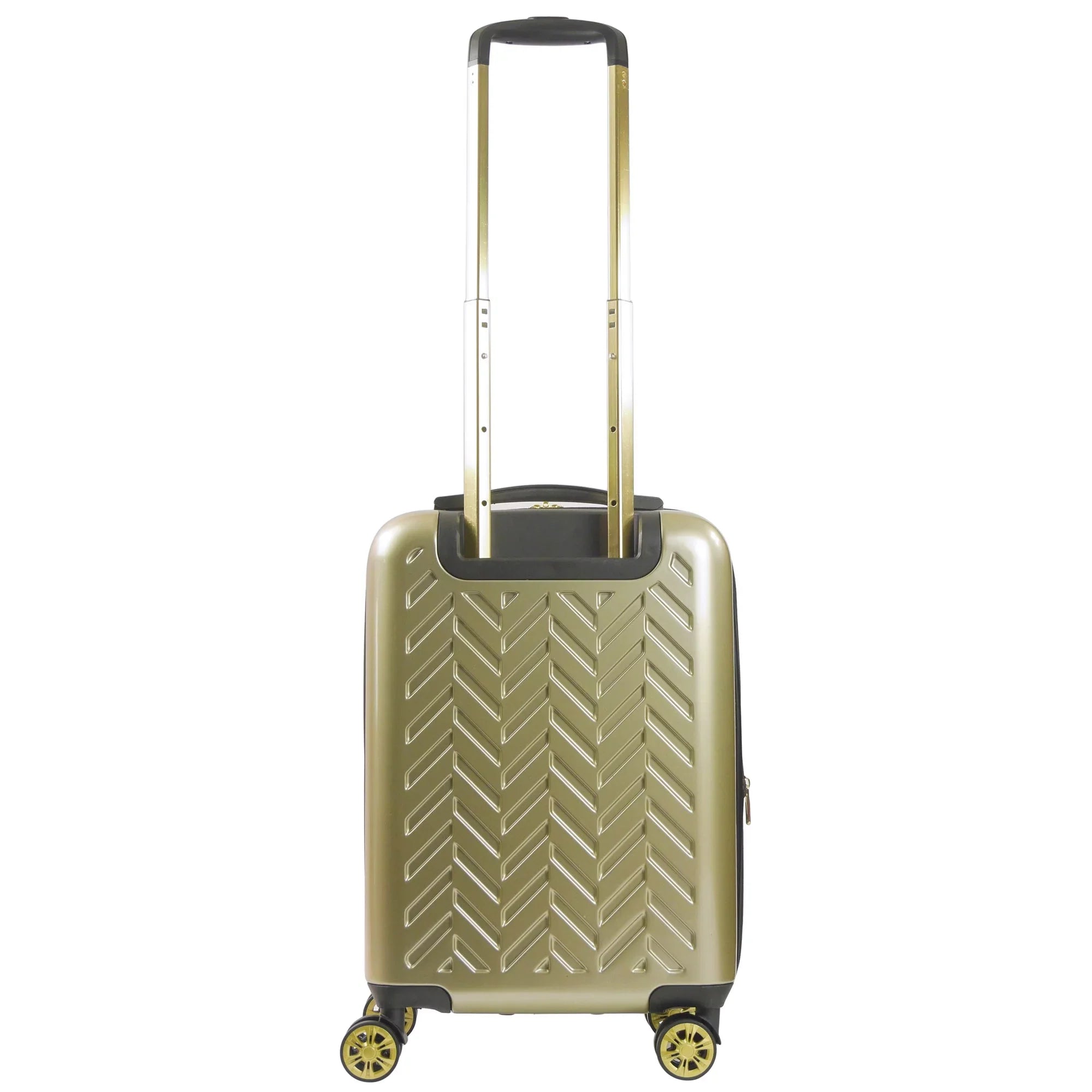 Grove 22 Inch Rolling Luggage, Hardshell Carry On Suitcase with Spinner Wheels, Gold