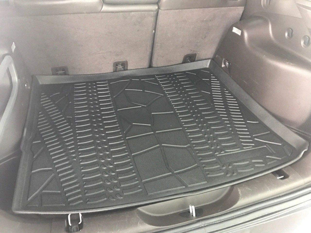 EACCESSORIES EA Cargo Liner – Trunk Mat Jeep Cherokee 2014-2023 – - Trunk Mats Cars with Raised Lip – Non-Slip Car Trunk Mat Rubber – Easy to Install – Laser Pre-Cut Design