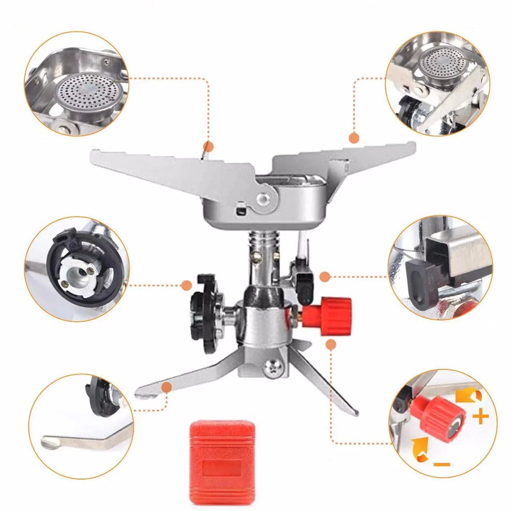 Clearance On Sale 4000w Foldable Outdoor Camping Stove Mini Picnic Camp Gas Burner Cooking Tool