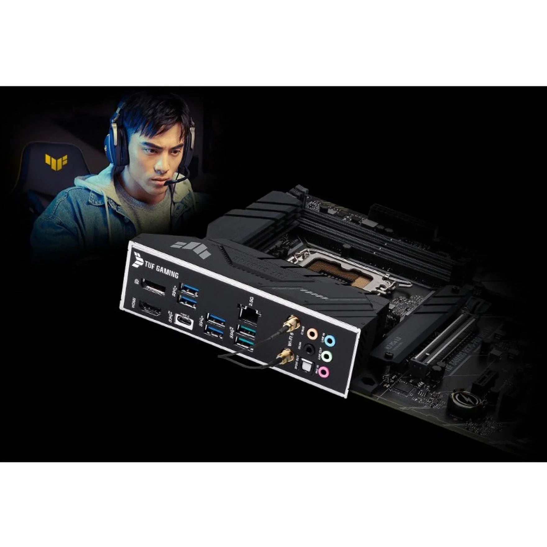 ASUS TUF GAMING H670-PRO WIFI D4 LGA 1700 (Intel 12th &13th Gen) ATX Gaming Motherboard (PCIe 5.0, DDR4, 14+1 DrMOS, 4xPCIe 4.0 M.2 Slots, WiFi 6, 2.5 Gb LAN, Front USB 3.2 Gen 1 Type-C)