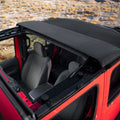 Rugged Ridge by RealTruck Voyager Top Black Diamond S.Cloth, Tinted Win; 18-Curr Jeep Wrangler JLU with Select: 2021 Jeep Wrangler Unlimited Sport, 2018-2019 Jeep Wrangler Unlimited Sahara