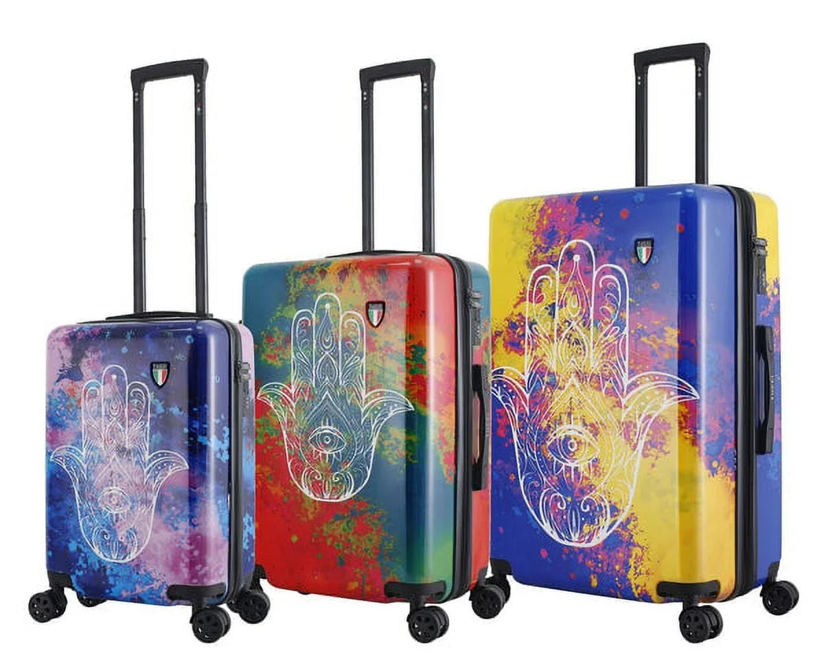 TUCCI Disegno - Emotion Art Exotic Hamsa 3-Piece Hardside Luggage Set