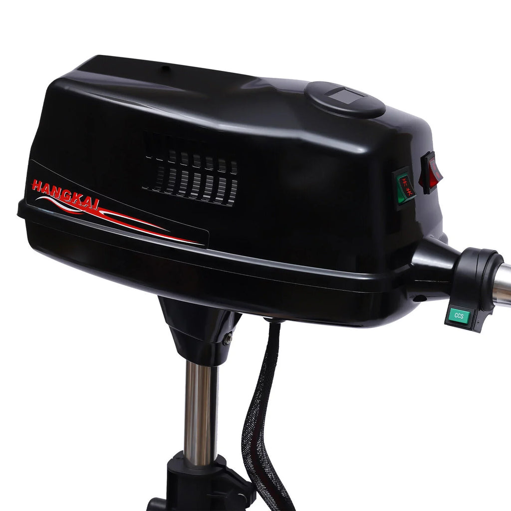 Miumaeov 10HP Electric Outboard Engine 60V 2200W Brushless Trolling Motor Jet Pump Propeller Fishing Vessel Engine Small Water Vehicles Inflatable Watercraft Canoes Aluminum Fishing Ship