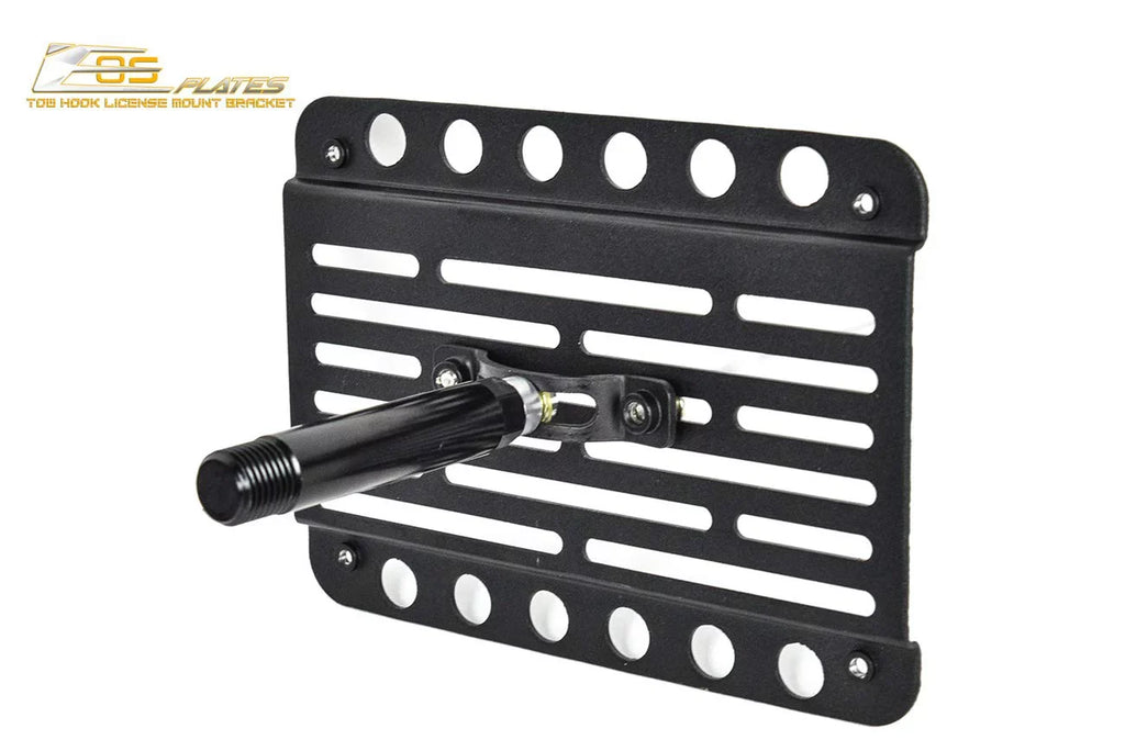 Extreme Online Store Replacement 2006-2008 Mazda Miata NC | EOS Plate Version 1 Mid Sized Front Bumper Tow Hook License Relocator Mount Bracket Tow-226