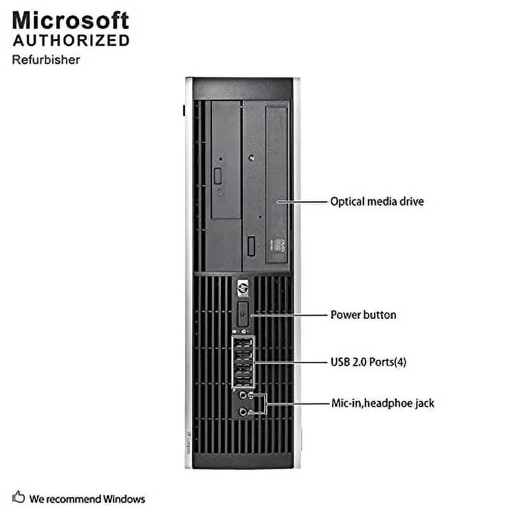 HP Compaq Pro 6305 SFF Business Desktop PC, AMD A6 5400B up to 3.8G,8G,1T SSD, DVD, WiFi, BT 4.0, VGA, DP, Win 10 64 Bit-Multi Language(AMD A6)(used)