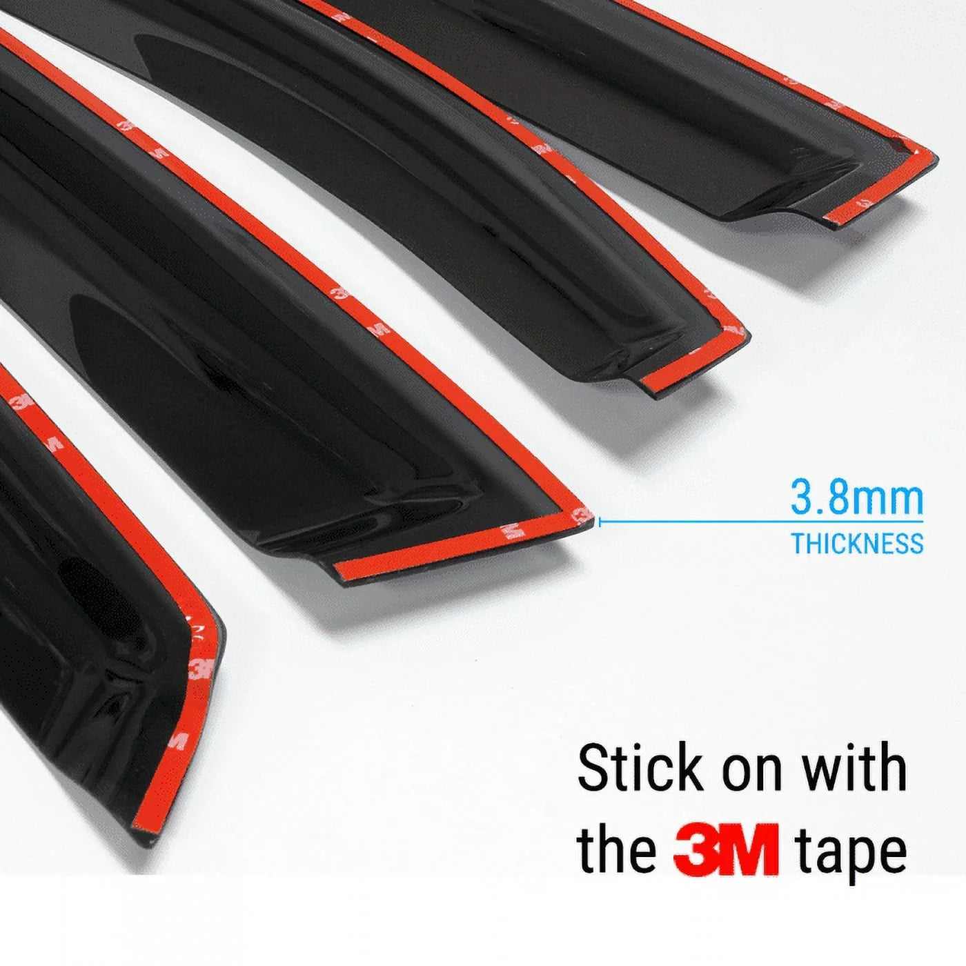 Smoke Window Sun Vent Visor Rain Guards Deflectors Hyundai Kona 2018-2023