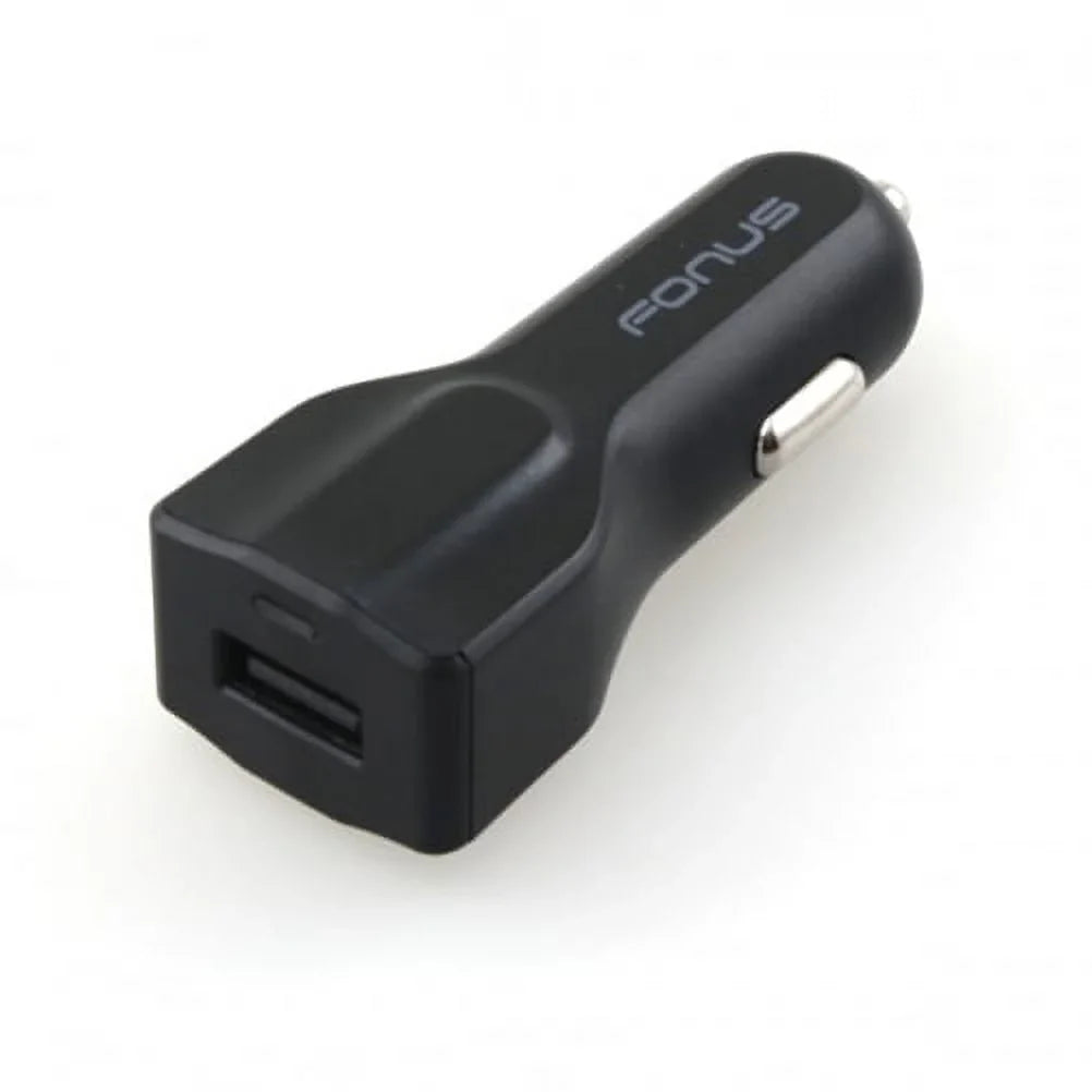 Type-C 3ft Metal USB Cable w USB Port Fast 18W Car Charger G4M Samsung Galaxy Tab S3 9.7 S9 Plus, S8+ S8, S10e S10 Plus active 5G Note 9 8 10 Plus A9 A50 A20 A10e - Sonim XP8 XP3