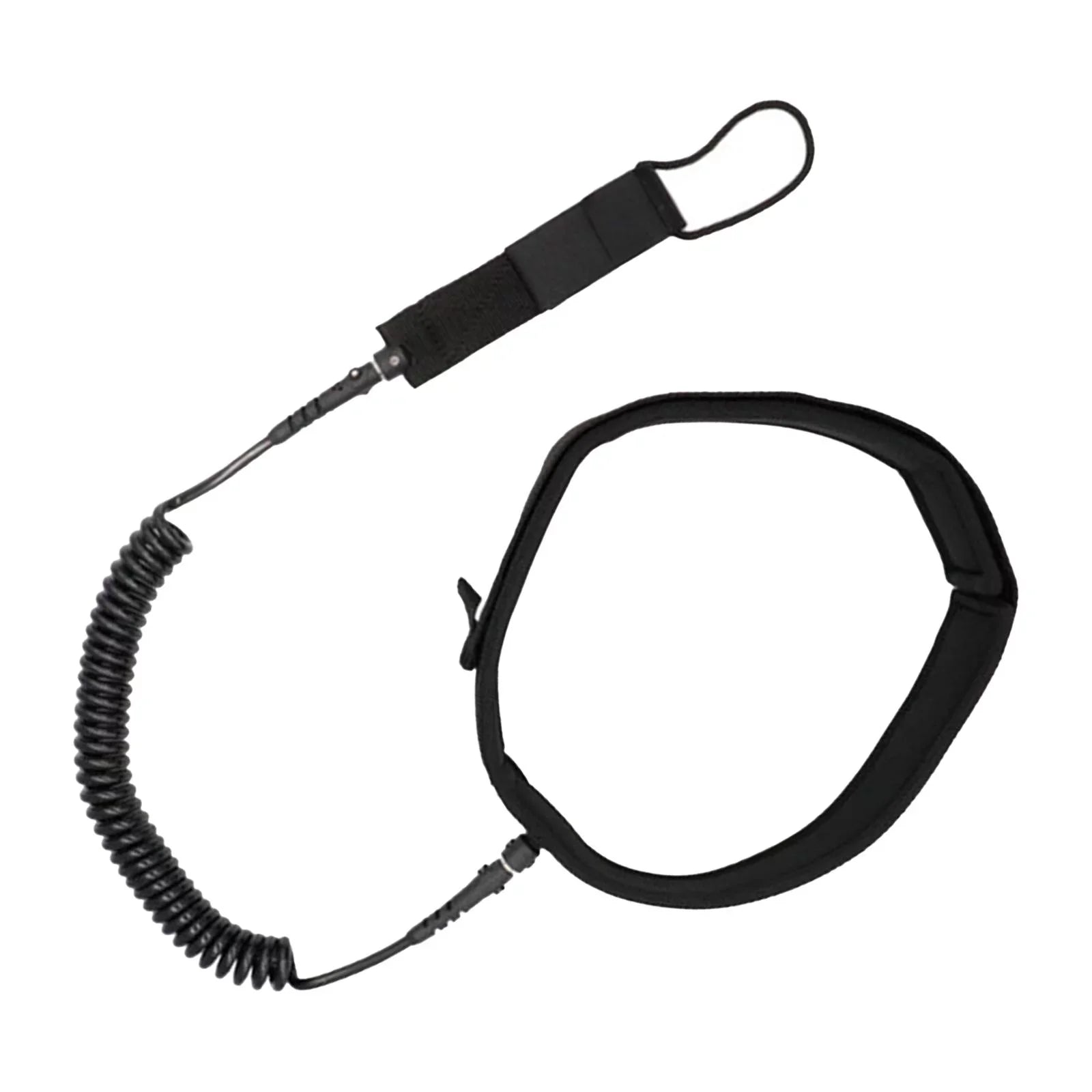Surfboard Leash Coiled Surfing Leash Paddle Board Waist Belt Surf Leash Water Sports Stand up Paddleboard, Shortboard, Skimboard, Longboard 10FT