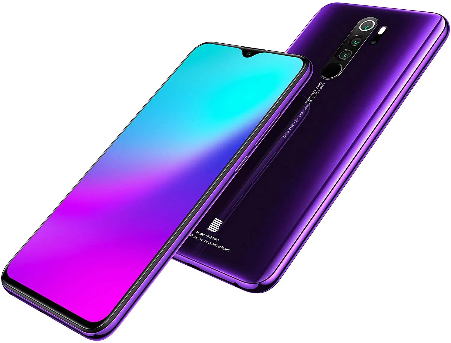 BLU G90 Pro G0370WW 128GB Unlocked GSM Android Smartphone - Purple Haze