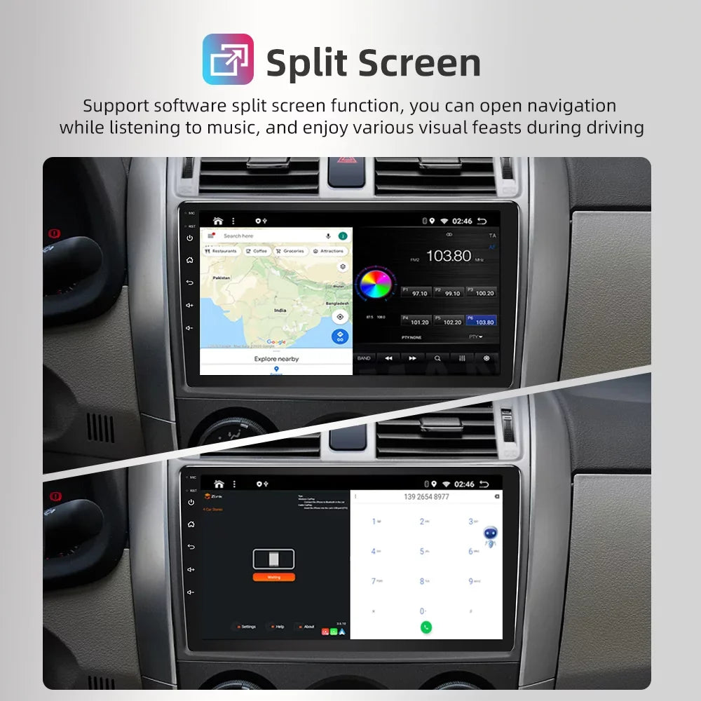 9" Android 12 Car Stereo Radio GPS CarPlay Nissan Qashqai 1 J10 2006-2013 2+32G with Spare Camera