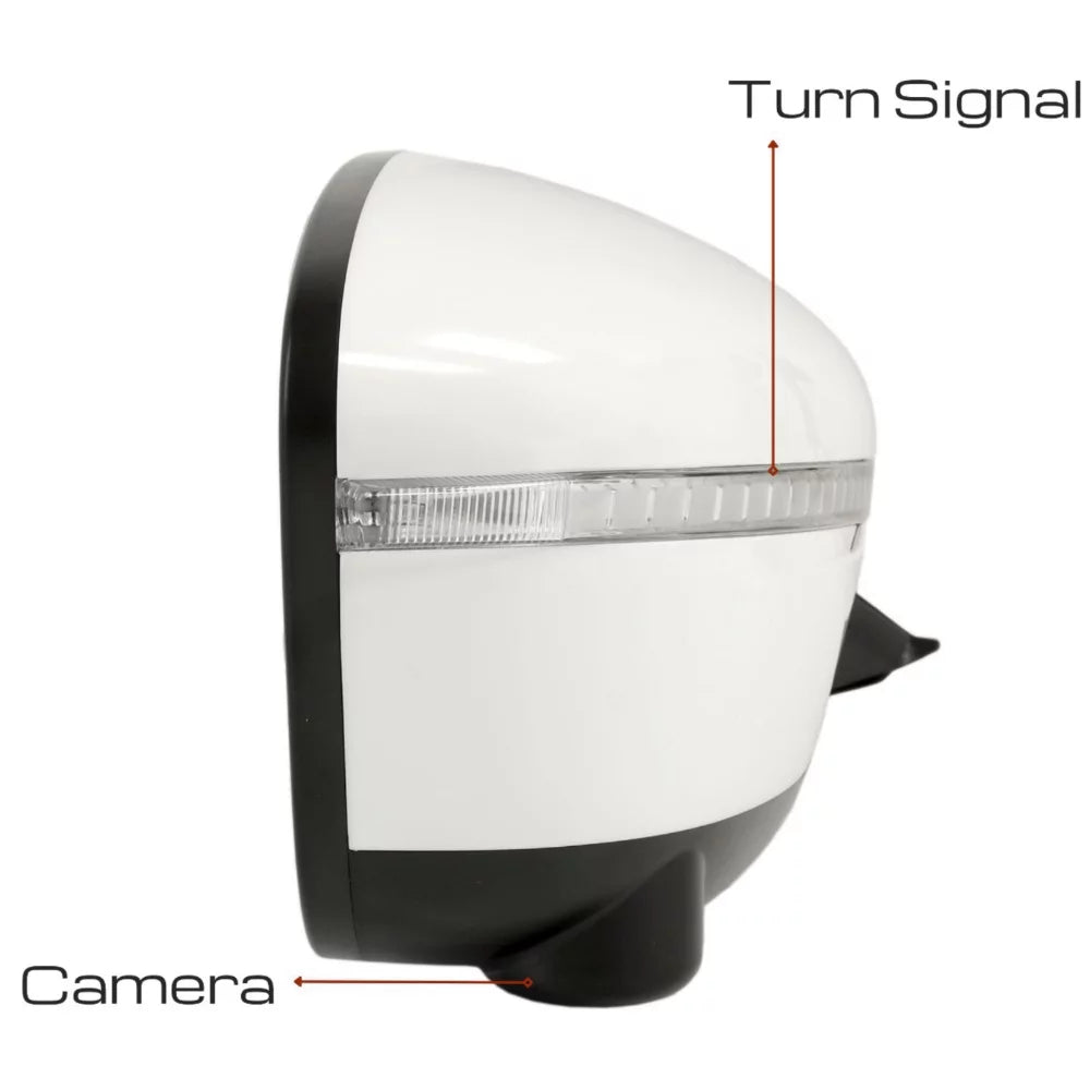 For Nissan 14-19 Rogue Passenger Side Mirror W/ Camera Power Fold Blinker 13Pin Fits select: 2014-2018 NISSAN ROGUE S/SL/SV