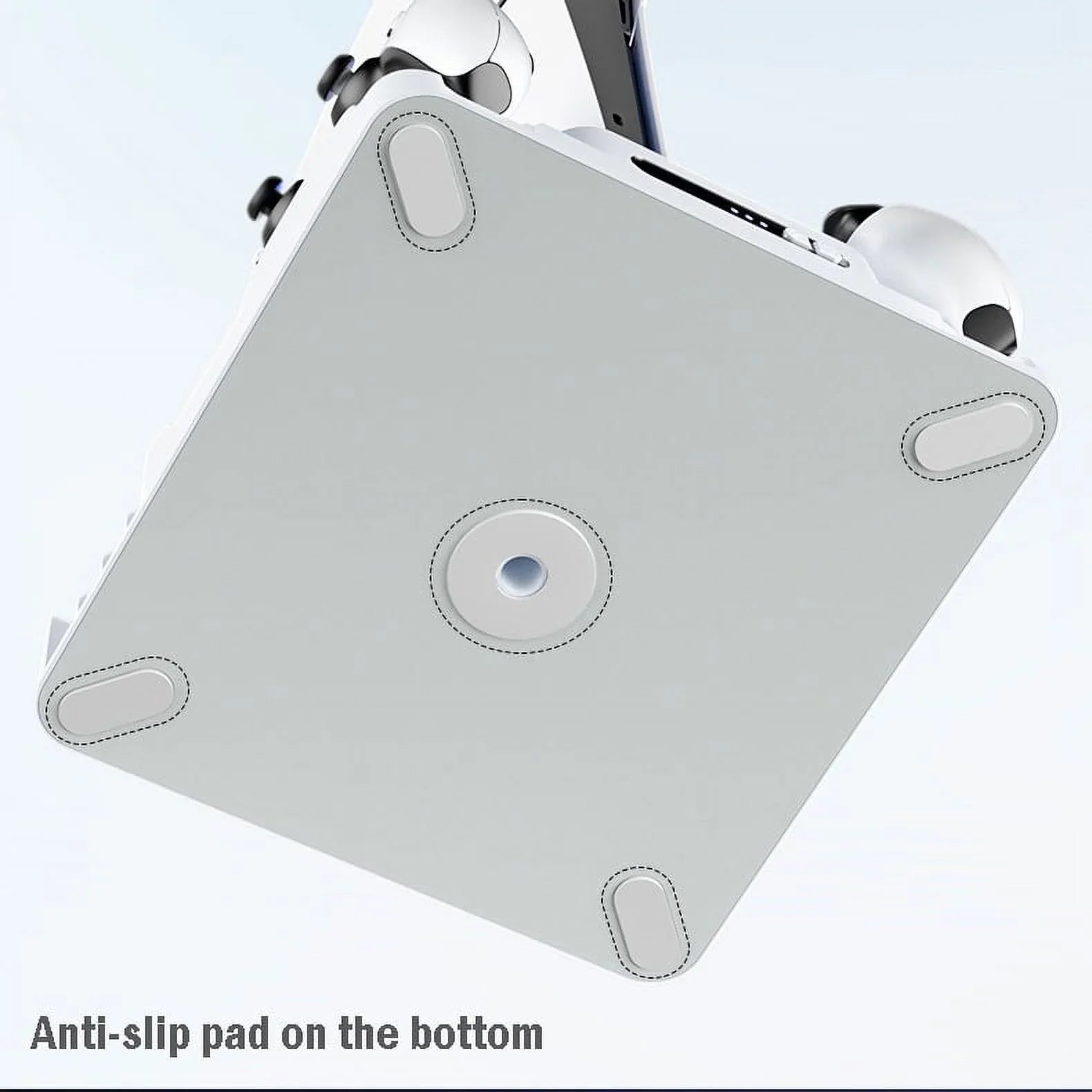 Stand Cooling Station PS5 Slim Game Console with Dual Controller Charging Station Game Slots Game Console Accessories-White
