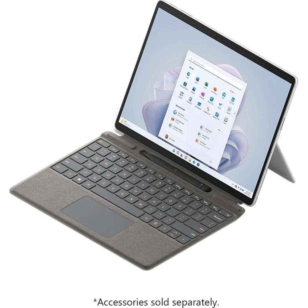 Microsoft Surface Pro 9 (2022), 13" 2-in-1 Tablet/Laptop, 5G Connectivity, Thin and Lightweight, Faster SQ3 Processor Multi-Tasking, 8GB RAM, 128GB Storage with Windows 11, Platinum - (Open Box)