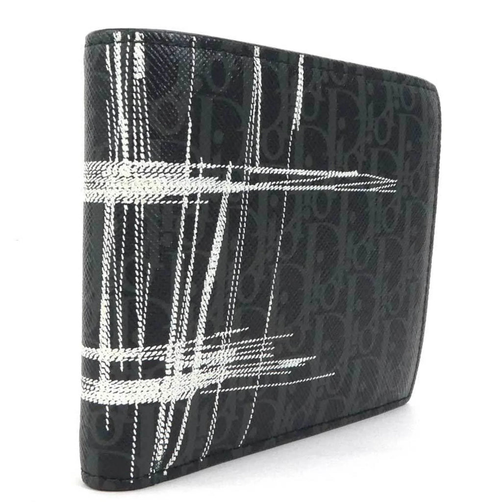 Pre-Owned Dior Homme DIOR HOMME folio wallet leather black series men (Good)