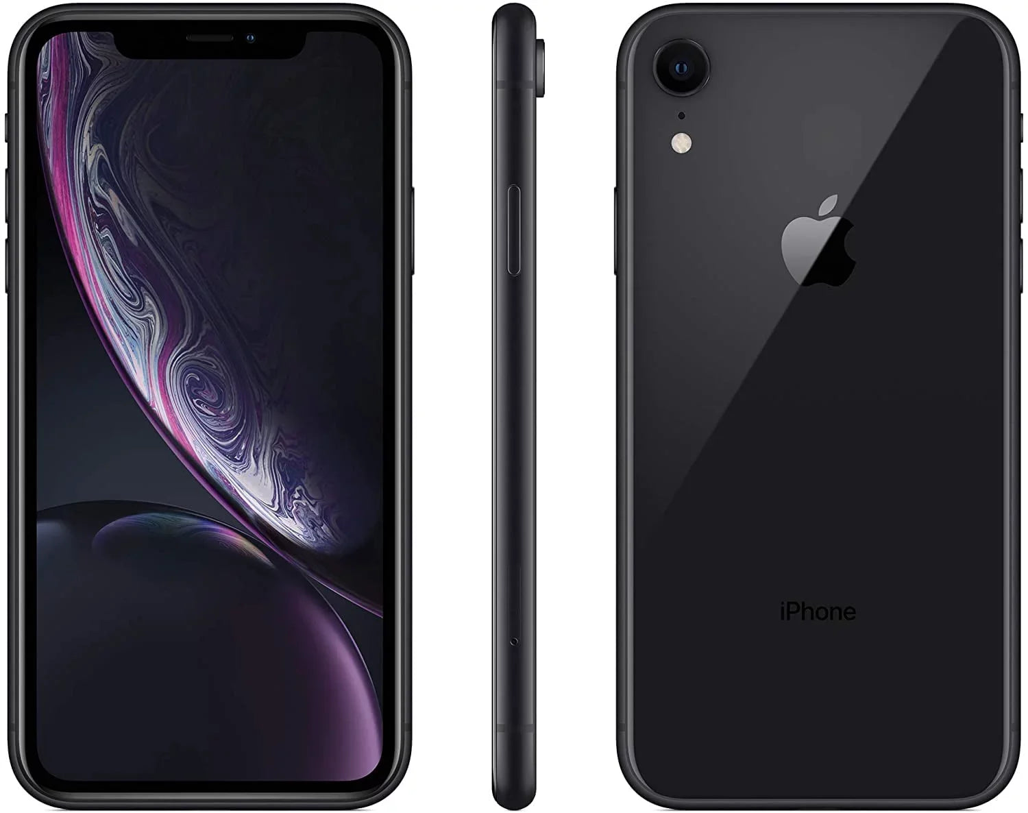 Restored Apple iPhone XR A1984 (Fully Unlocked) 64GB Black w/ Gift Box (Refurbished)