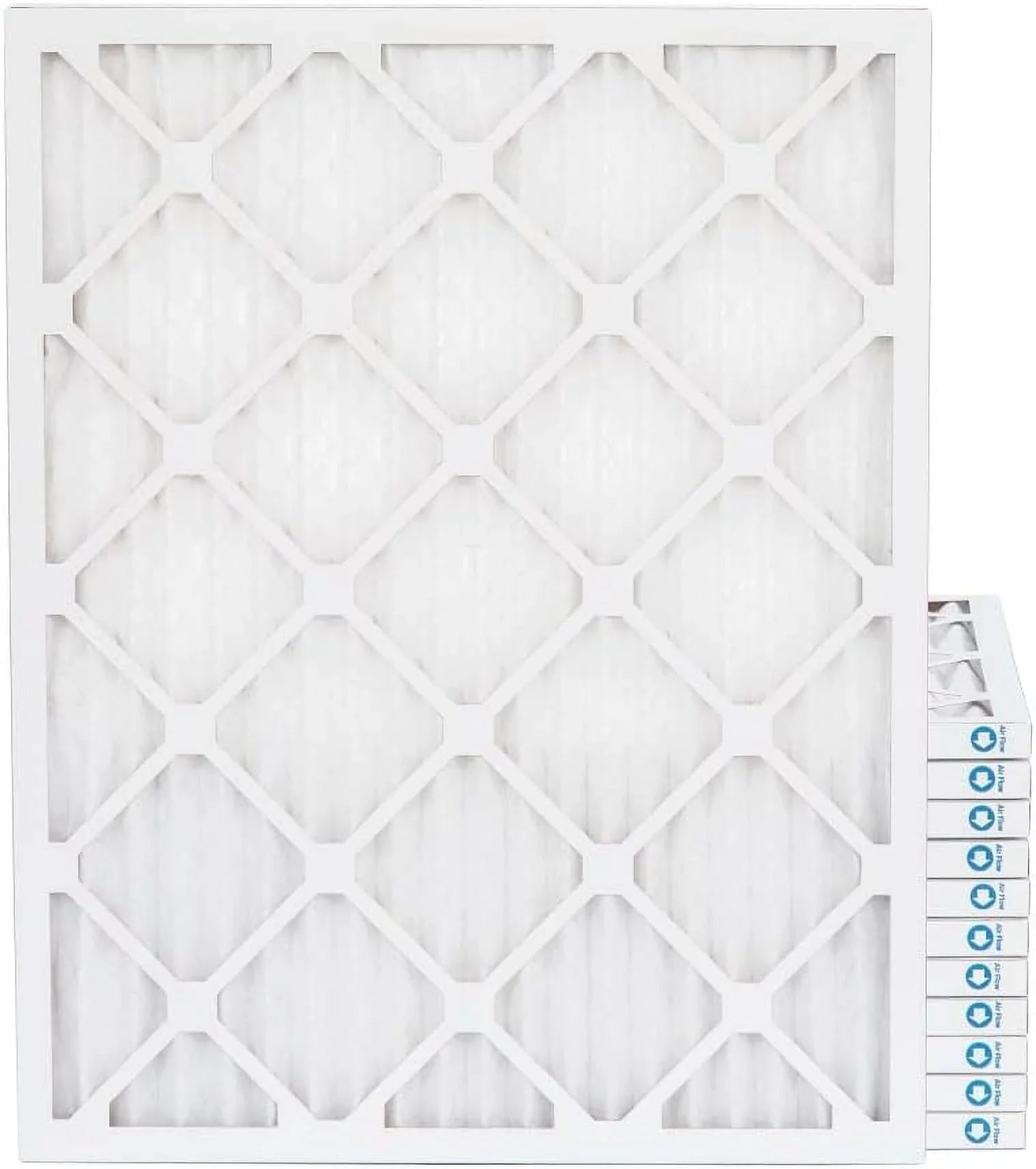 14X18x1 MERV 11, MPR 1000 Pleated Furne 1" Air Filters By Pamlico. Case Of 12. Size: 13-1/2 X 17-1/2 X 3/4