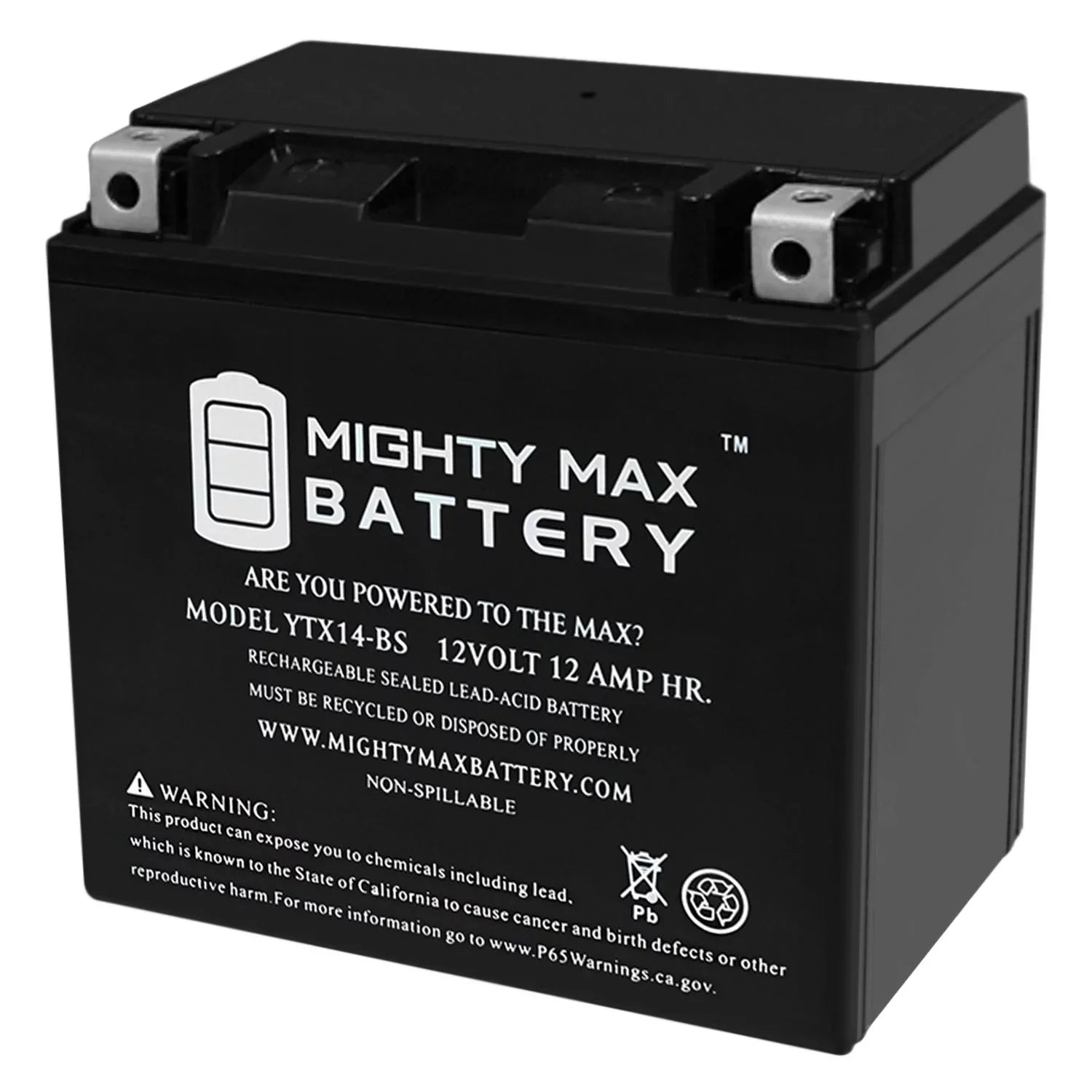 YTX14-BS Battery Replacement BMW F800ST, GS, GT, R, ADV 07, 17-18